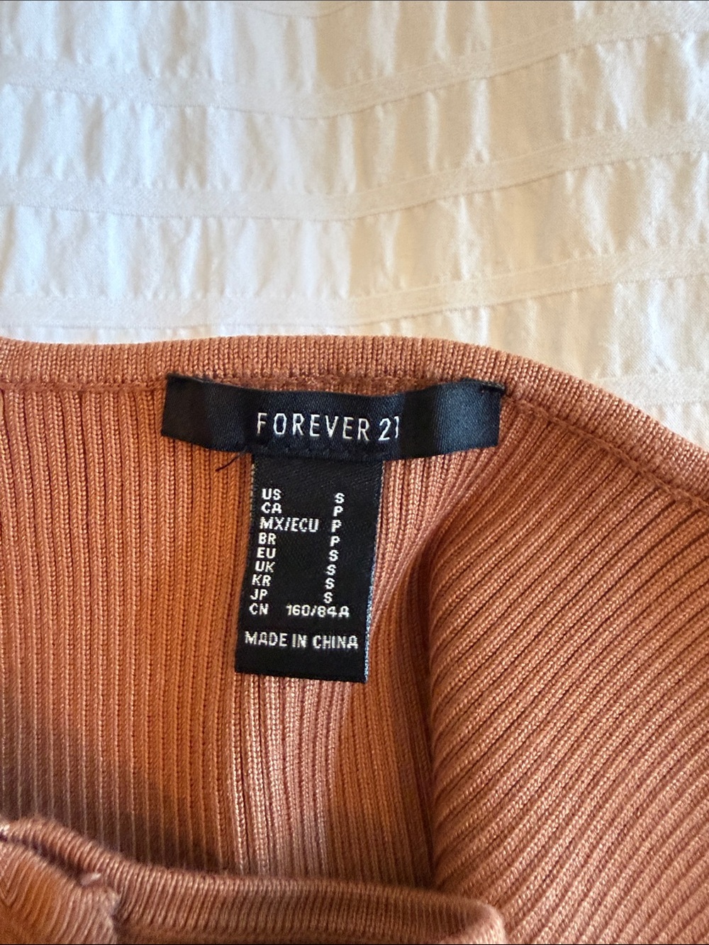 Forever 21 Ribbed Square-Neck Tank Top - Chocolate Brown - Picture 3 of 3